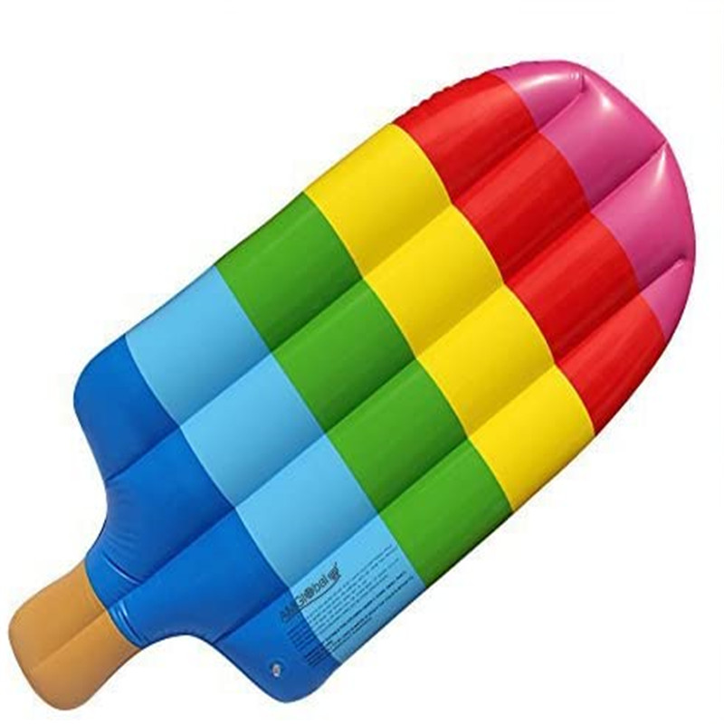 Felfújható fagylalt float, uszoda úszó golyóágy, PVC felfújható játék fagylalt formája
