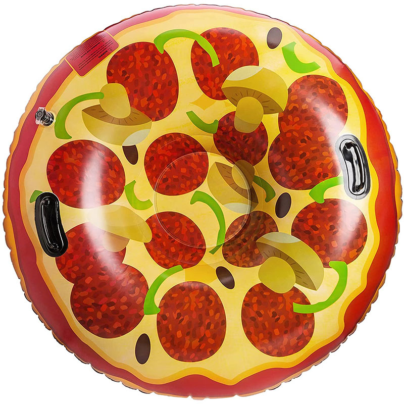 felfújható pizza hócső szánkózó berendezések téli játékokból, hójátékok gyerekeknek kültéri